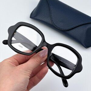 Loewe CURVY LW50066I 001 Men BRAND NEW Eyeglasses Black Square